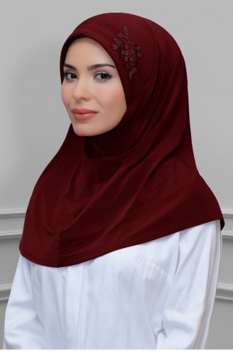 Claret red Hoofddoek 1591