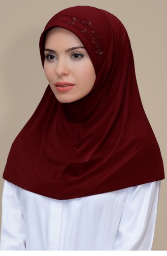 Claret red Hoofddoek 1603