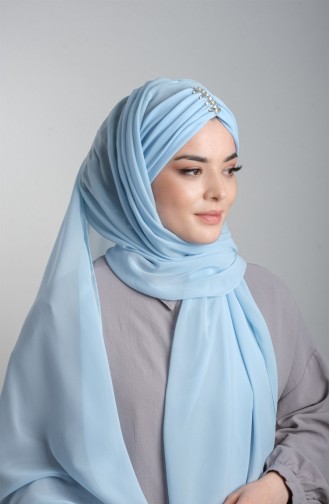 Baby Blue Shawl 5083