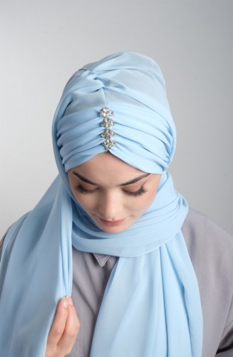 Baby Blue Shawl 5083