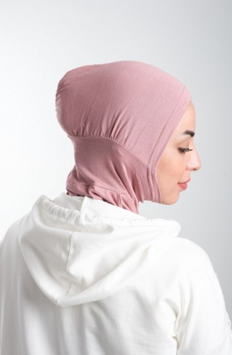 Gül Kurusu Pratik Hazır Geçmeli Tesettür Bone Sandy Kumaş Spor Hijab 2113 18