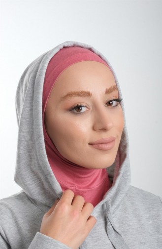 Violet Pratik Hazır Geçmeli Tesettür Bone Sandy Kumaş Spor Hijab 2113 21