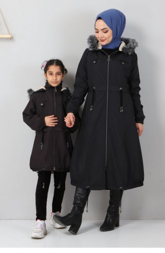 Manteau Enfant Noir 12204