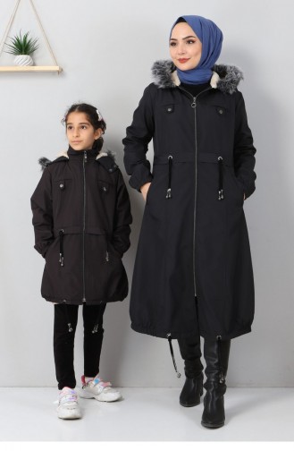 Manteau Enfant Noir 12204