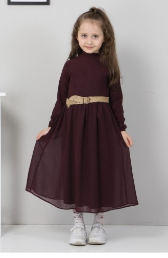 Plum Children`s Dress 12437