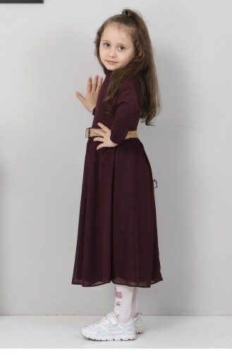 Plum Children`s Dress 12437