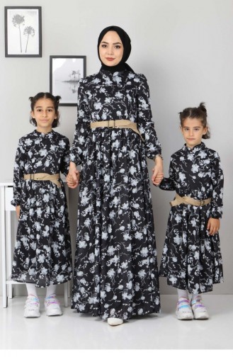 Black Children`s Dress 12633