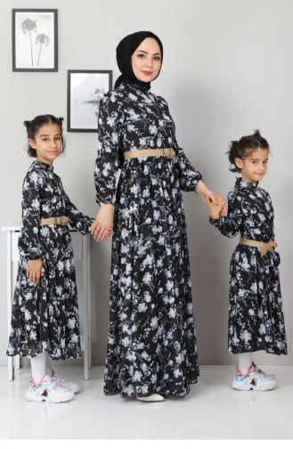 Black Children`s Dress 12633