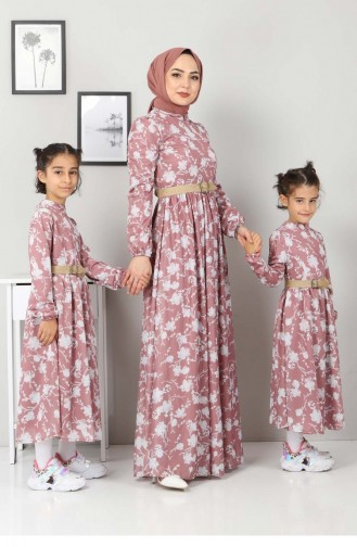 Dusty Rose Children`s Dress 12635