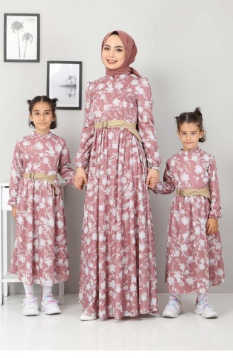 Dusty Rose Children`s Dress 12635