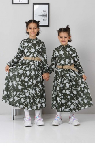 فساتين الاطفال كاكي 12636