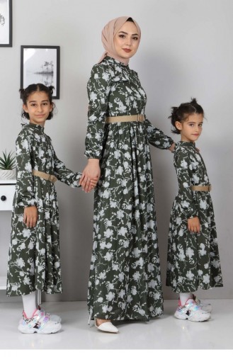 فساتين الاطفال كاكي 12636