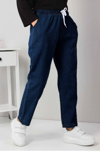 Pantalon Bleu Foncé 12943