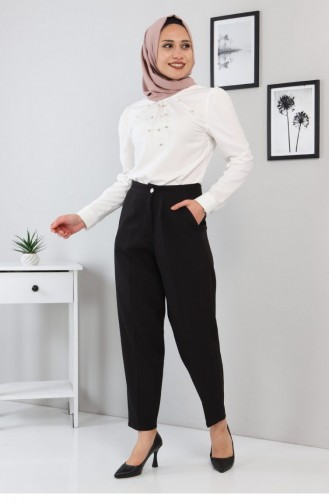 Kumaş Pantolon Siyah 3500