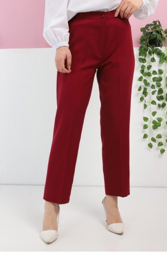 Claret Red Pants 13518