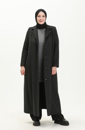 Plus Size Cachet Coat 0176-04 Smoke-Colored 0176-04