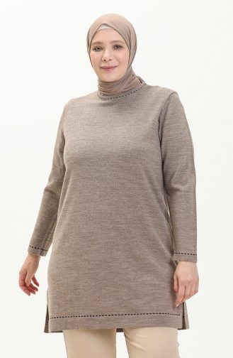 Plus Size Sweater 2033-03 Mink 2033-03