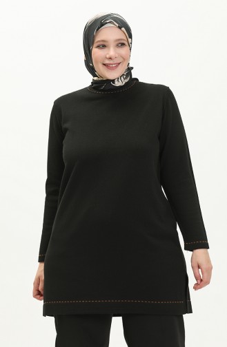 Plus Size Sweater 2033-05 Black 2033-05