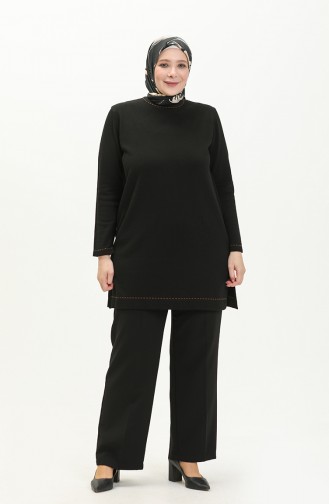 Plus Size Sweater 2033-05 Black 2033-05