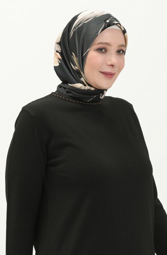 Pull en Tricot Grande Taille 2033-05 Noir 2033-05