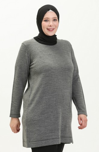 Pull en Tricot Grande Taille 2033-06 Anthracite 2033-06