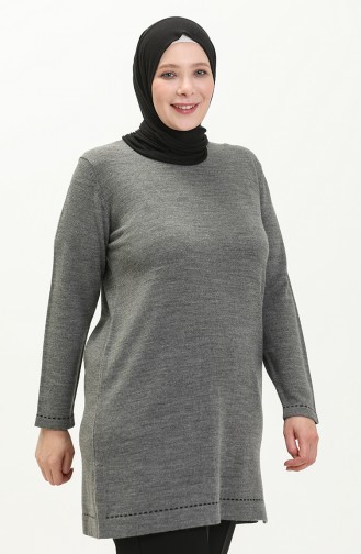 Große Größe Trikot Pullover 2033-06 Anthrazit 2033-06