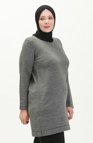 Große Größe Trikot Pullover 2033-06 Anthrazit 2033-06