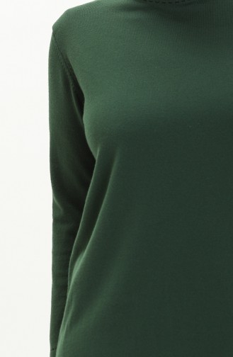 Plus Size Sweater 2033-07 Emerald Green 2033-07