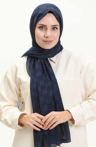 Luxury Shawl 70224-13 Navy Blue 70224-13