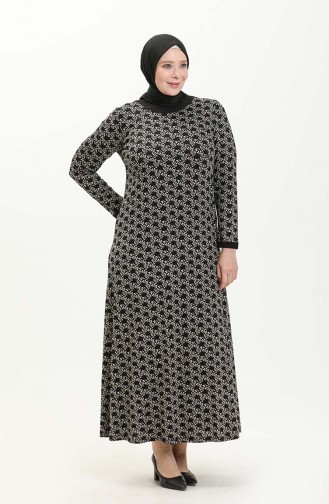 Plus Size Dress 4552aa-01 Black 4552AA-01