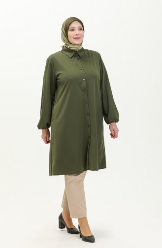 Plus Size Tunic  2230-06 Khaki 2230-06