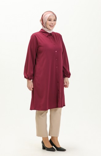 Plus Size Tunic 2230-07 Plum 2230-07