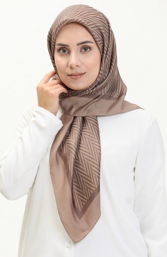 Prenses Eşarp 70232-08 Kahverengi