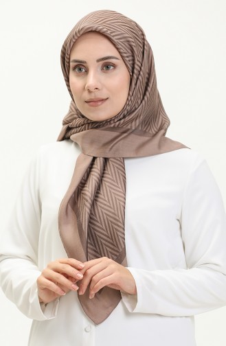 Prenses Eşarp 70232-08 Kahverengi
