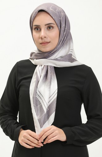 Dubai Cashmere Scarf 70236-02 Ecru Gray 70236-02