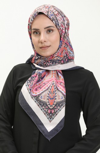 Dubai Cashmere Scarf 70238-02 Navy Blue 70238-02