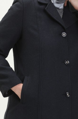 Plus Size Cachet Coat 0176-02 Navy Blue 0176-02