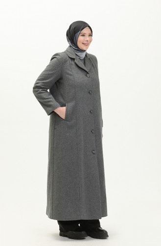 Plus Size Cachet Coat 0176-03 Gray 0176-03