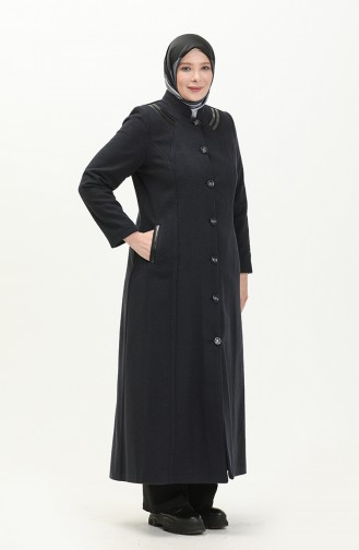 Plus Size Cachet Coat 0417-04 Navy Blue 0417-04