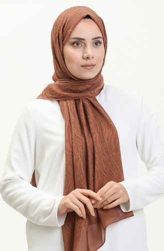Zebra Desen Carmen Şal 70231-05 Taba