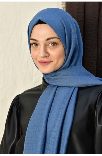 Colourway Yıldız Desen Şal 000052-15 İndigo