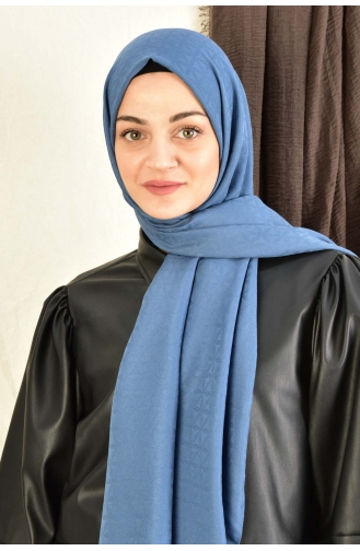 Colourway Yıldız Desen Şal 000052-15 İndigo