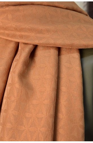 Colourway Yıldız Desen Şal 000052-21 Tarçın Renk