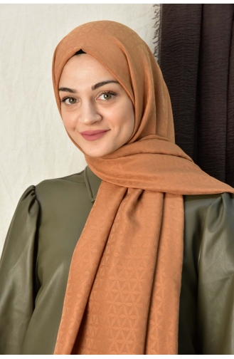 Colourway Yıldız Desen Şal 000052-21 Tarçın Renk