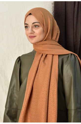 Colourway Yıldız Desen Şal 000052-21 Tarçın Renk