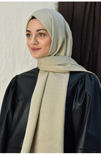 Colourway Yıldız Desen Şal 000052-09 Koyu Bej