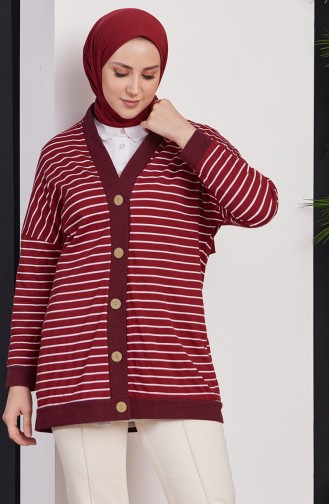 Claret Red Cardigans 3810-05