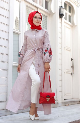 Claret Red Hijab Dress 3017-02