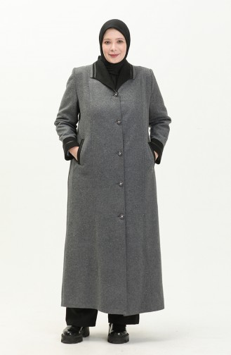 Plus Size Cachet Coat 0329-02 Gray 0329-02