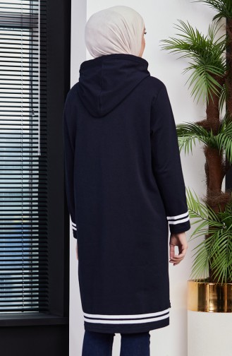 Tofisa Kapüşonlu Spor Tunik 3522-02 Lacivert